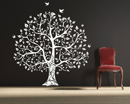 Large Wall  on Vinyl Tree Wall Decal   Arts  Crafts And Design Finds