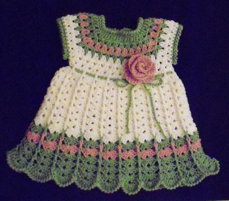 Free Easy on Crochet Baby Dress     Solomon S Knot     Youtube
