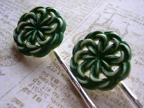 Spearmint Bobby Pins