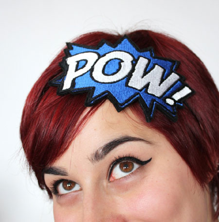 Comic Book Pow Headband