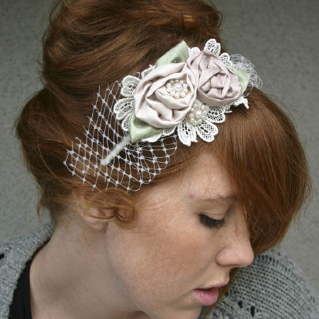 Rolled Roses Hairband