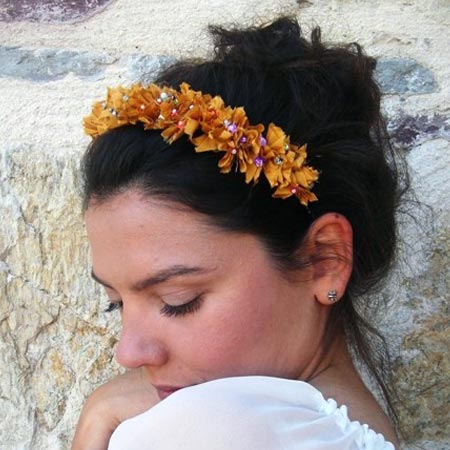 Handmade Jersey Flowers Hairband