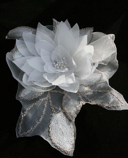 Fabric Lily Corsage