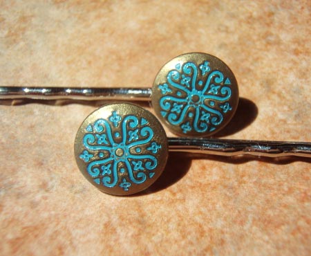 Scrollwork Bobby Pins