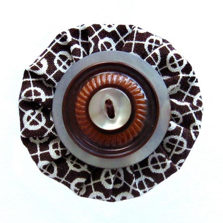 Vintage Button Hair Clip