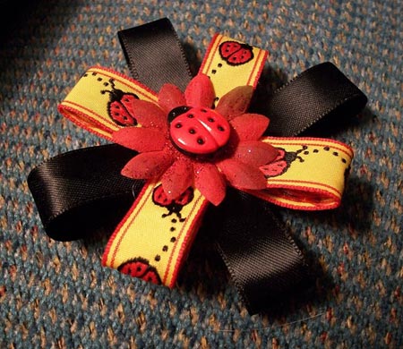 Ladybug Hair Clip