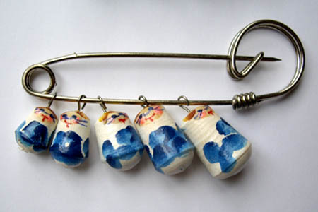 Matryoshka Dolls Brooch