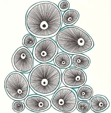 Circles and Lines Graphic Art
