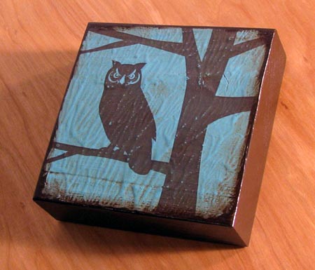 Owl Art Block