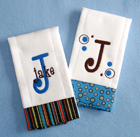 Personalized Baby Burp Cloths