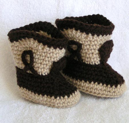 Crochet Cowboy Booties