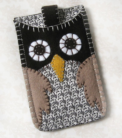 Embroidered Owl iPhone Case