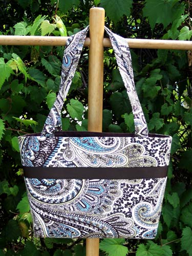 Chocolate Paisley Tote