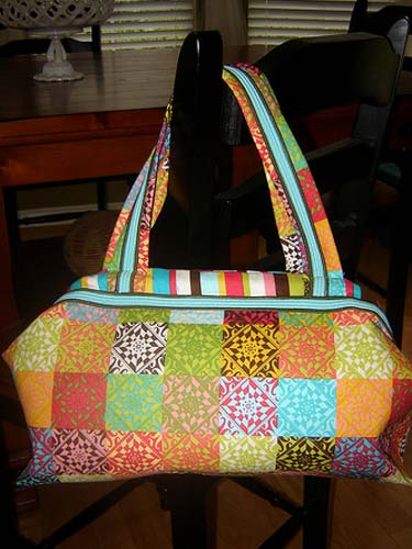 Colorful Metal Lined Handbag