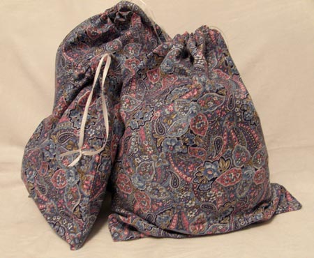 Paisly Fabric Gift Bags