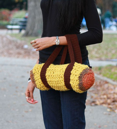 Crochet Mini Duffel Bag