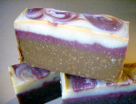 Chocolate Raspberry Cream Roll Soap