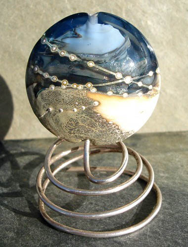 Lampwork Planet Focal Bead