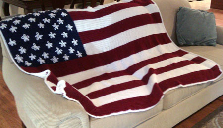 American Flag Afghan