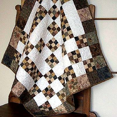 Chocolate Patchwork Quilt