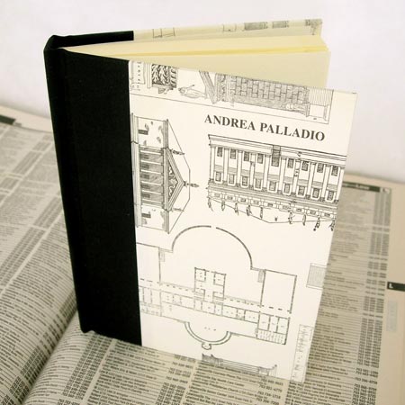 Handbound Address Book with Andrea Palladio cover