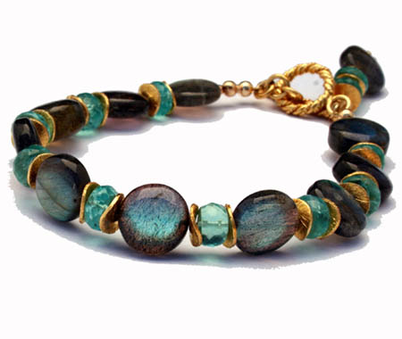 Labradorite & Apatite Bracelet