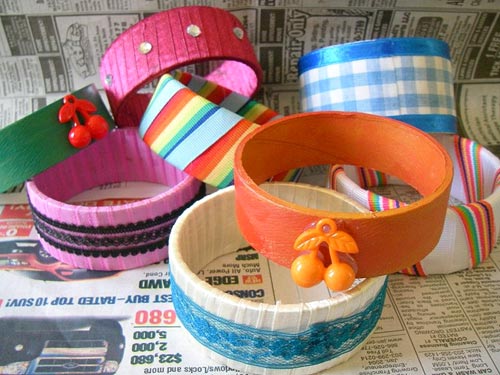 Upcycled Cardboard Bangles