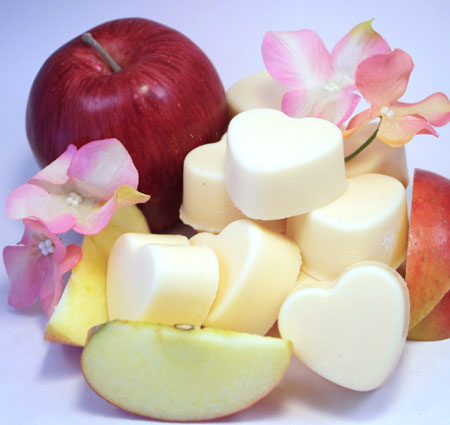 Heart Shaped and Apple Scented Soy Wax Melts