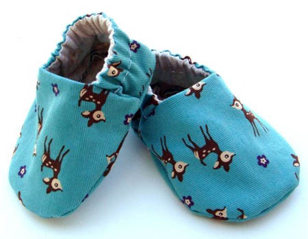 Deer Print Slip-On Booties