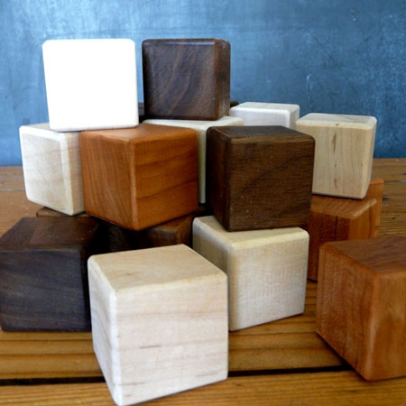 Organic Wood Building Blocks