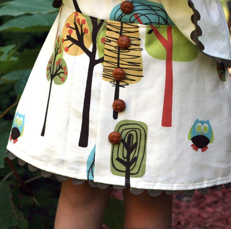 Woodland Button Skirt