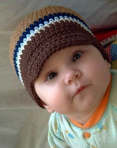 Crocheted Baby Brim Hat