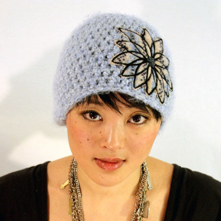 Crochet Cloche with a Flower Embellishment