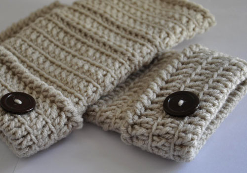 Crocheted Fingerless Wrist Warmers