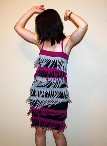 Recycled T-shirt Flapper Dress