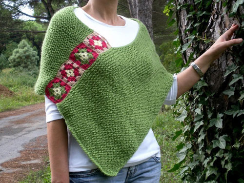 Granny Square Poncho