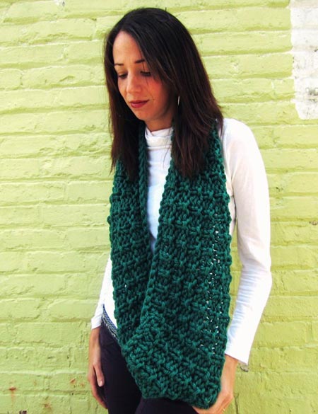 Hand Knitted Infinity Scarf