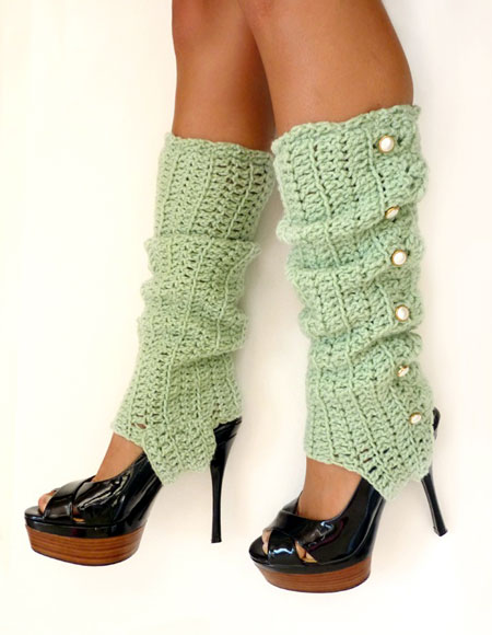 Crochet Stirrup Leg Warmers