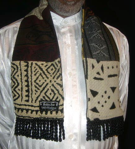 African Print Patchwork Scarf