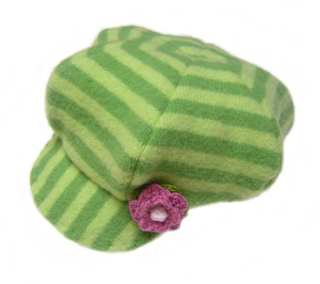 Green Wool Newsboy Hat