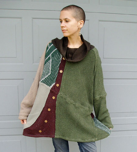 Recontructed Patchwork Sweater