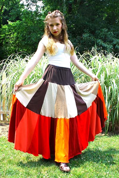 Upcycled T-Shirt Skirt