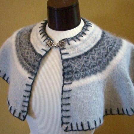 Felted Wool Capelet