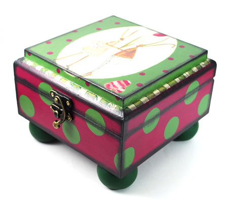 Handmade Decoupage Trinket Box