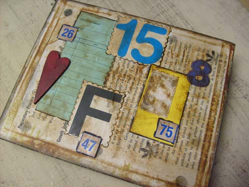 Mixed-Media Collaged Cigar Box