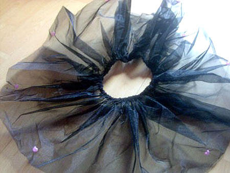 Organza Tutu with Heart Beads