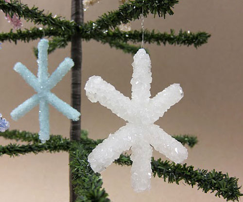 Borax Snowflake Ornaments