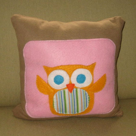 Felt Owl Pillow