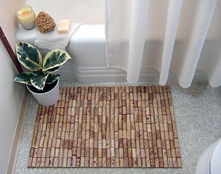 DIY Cork Bath Mat