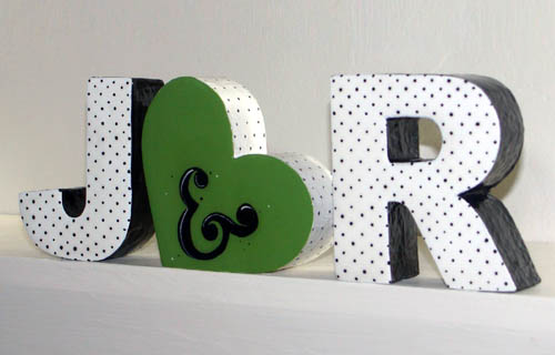 Custom Foam Decoupage Letter Blocks